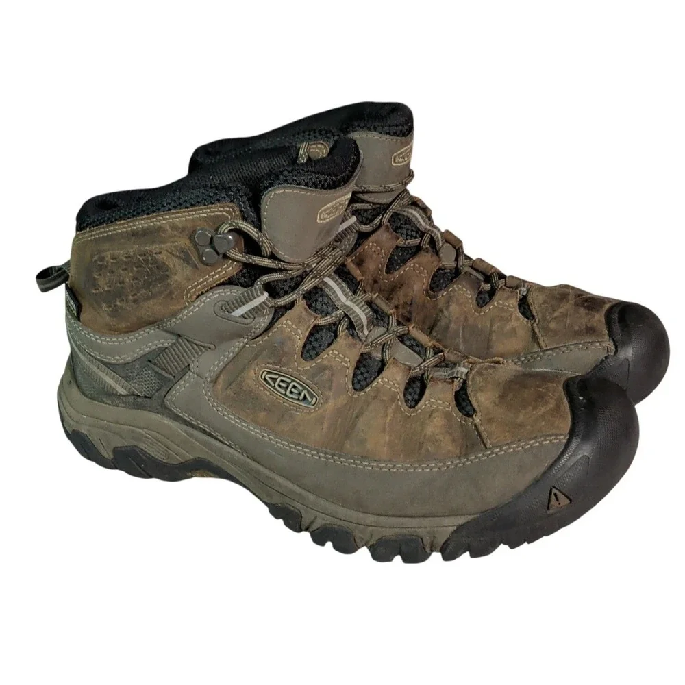 Keen Targhee lll Mid Boots Mens Size 9M Brown Leather Hiking Footwear Gorpcore